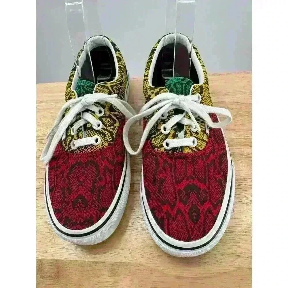 Vans Era Snake Python Rasta Colors Low Top Lace-U… - image 7